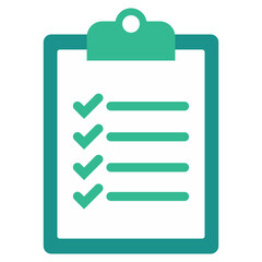 Obraz premium clipboard with check list, Document Paper folder sheets icon