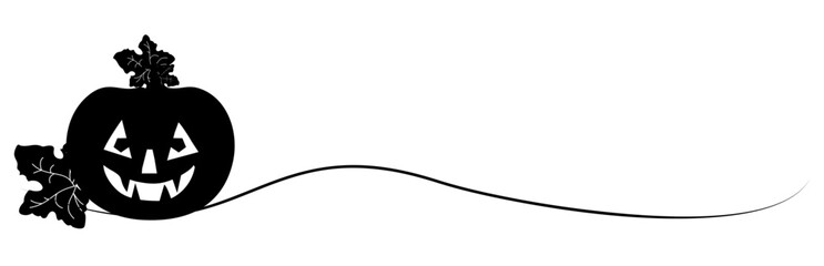 line art pumpkin for a halloween day