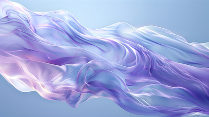 Obraz premium light blue background with a white wave of liquid in the center, a soft purple gradient at the top left and bottom right corners, smooth curves