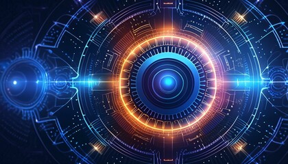 Obraz premium artificial intelligence, gears, technology