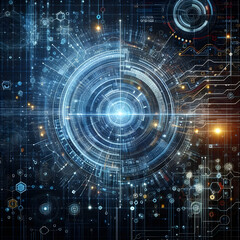 Igital background perfect for tech processes, neural networks, artificial intelligence, data transfer and encryption, digital archives, sound and graphic presentations, 