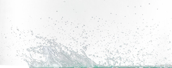 Crown Water splash on object to create shape form fluttering in droplet and wave. Crown water to...