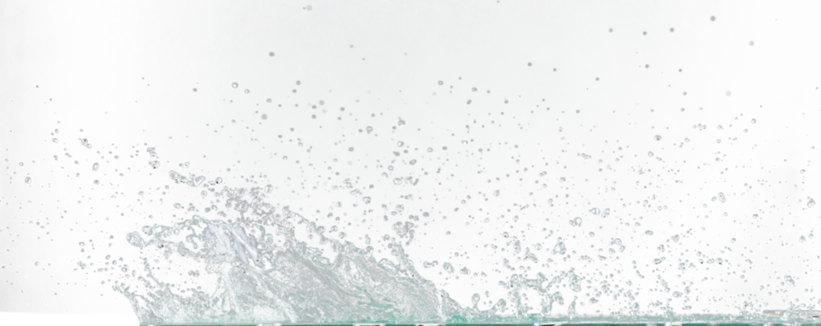 Crown Water splash on object to create shape form fluttering in droplet and wave. Crown water to object make curve drop explosion in ripple motion. Grey background isolated
