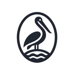 A stylized logo of Pelican
