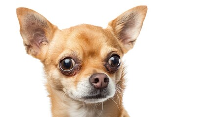 Obraz premium chihuahua dog wallpaper isolated on a neutral background, very photographic and professional