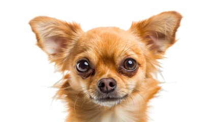 chihuahua dog wallpaper isolated on a neutral background, very photographic and professional