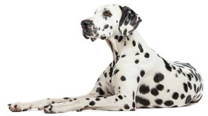 dalmatian dog wallpaper isolated on a neutral background, very photographic and professional
