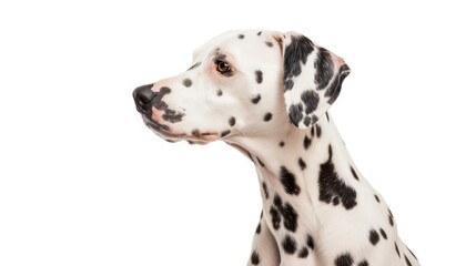 dalmatian dog wallpaper isolated on a neutral background, very photographic and professional
