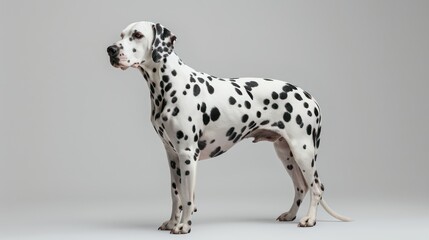 dalmatian dog wallpaper isolated on a neutral background, very photographic and professional
