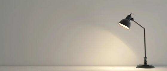 modern table lighting with clean background
