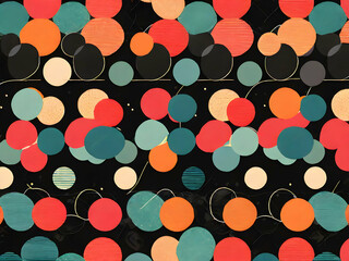 background with circles,pattern, color, light, vector, colorful, seamless, circle, circles, design, Ai generated 