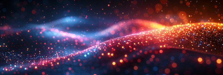 Obraz premium Digital background for tech, AI, neural networks, data, audio, graphics