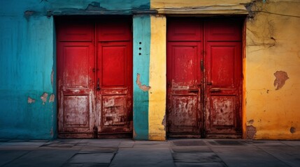 door, colorful, sunset, new world, abstract, photography, wallpaper