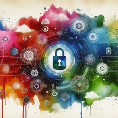 Obraz premium Building a Secure Digital Future