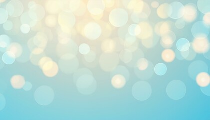 光が乱反射する淡く幻想的な雰囲気のキラキラ背景素材（イエローブルー）