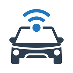 Autonomous car icon