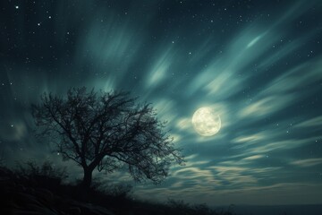 Fototapeta premium Witness a fleeting moment of celestial beauty.