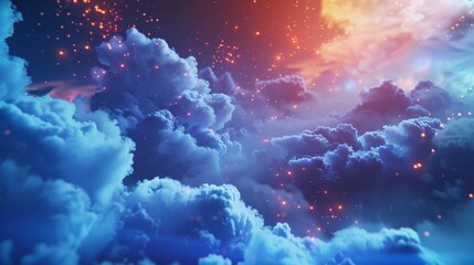 The clouds are alive with the hum of data traffic a constant flow of information moving seamlessly through the vast network of cloud storage solutions.