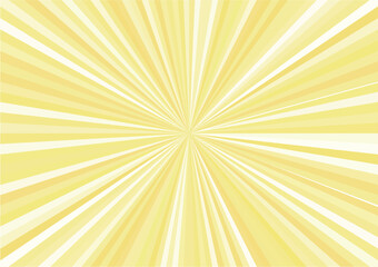 Obraz premium 集中線・放射線（黄色）