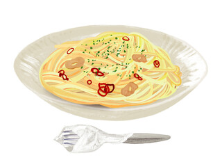 ペペロンチーノ（フォーク付き）