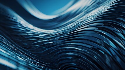 Electric Blue Waves: Dynamic Cascade Against Dark Backdrop,Vibrant Energy: Electric Blue Waves in Motion, Dynamic Blue: Cascading Electric Waves on Dark Background, Electric Cascade: Flowing Blue Wave