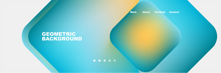 Square internet web page design template. Vector Illustration For Wallpaper, Banner, Background, Card, Book Illustration, landing page