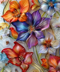 Artistic glass creations in diverse shapes Detail