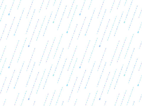 手描き風の斜めに降る雨のパターン背景