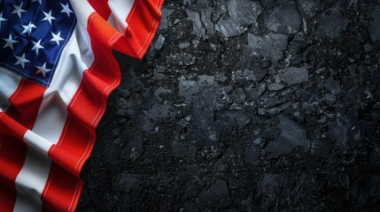Naklejka premium Happy Independence Day American flag