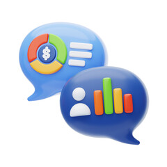 3D Communication Analysis Using chat charts