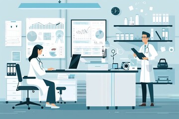 illustration of medical environment