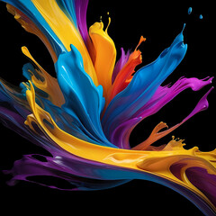 Design abstrait color&eacute;