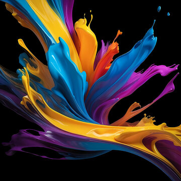 Design abstrait color&eacute;