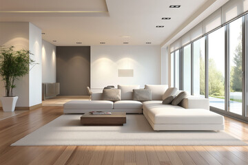 Modern Minimalist Living Space
