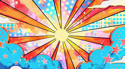 Memphis geometric texture shapes colorful abstract pattern background material