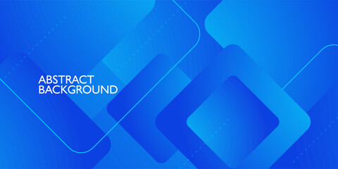 Modern abstract square blue overlap geometric background. Cool pattern with simple style background. Eps10 vector