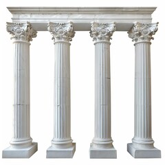 Naklejka premium Photo of Gallery ,isolated on white background