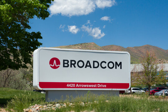 Broadcom Colorado Springs Regional Facility Sign and Trademark Logo