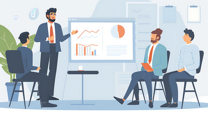 New business presentation Business growth of thinkers and innovators to sell business performance