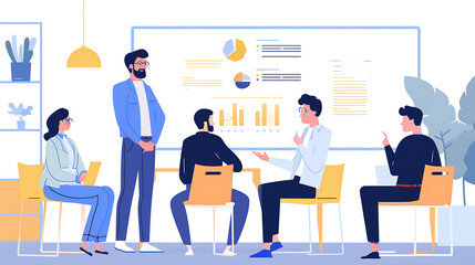 Obraz premium New business presentation Business growth of thinkers and innovators to sell business performance