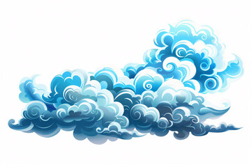 Chinese style traditional auspicious cloud pattern material, festive festive auspicious cloud texture pattern element