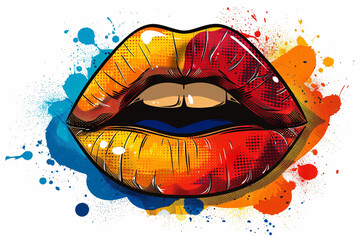 Comic explosion effect illustration, magic explosion effect abstract art concept illustration