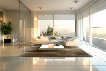 Modern Minimalist Living Space