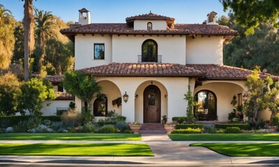 early 20th century spanish colonial house in Pasad
