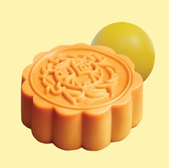 3D mooncake. mid autumn festival