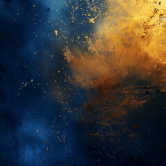 Obraz premium Epic Dynamic Blue and Gold Spotlight Design