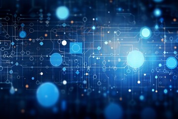 Fototapeta premium Abstract Background Illustrating Digital Transformation, System Engineering, and Programming Concepts