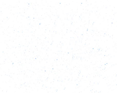 White and blue stars with a transparent background