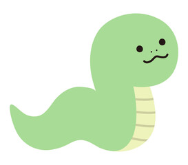 かわいい蛇のベクターイラスト　へび　巳年　干支　十二支　正月