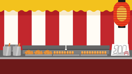 お祭りの屋台B 　16:9